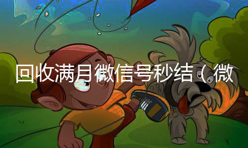 回收满月微信号秒24小时回收vx结（微信满月账号24小时回收）