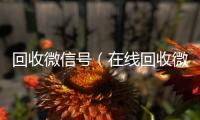  回收微信号（在线回收微信号）