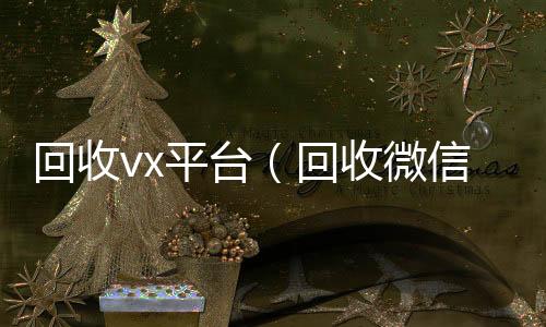 回收vx平台vx回收（回收微信平台有哪些）