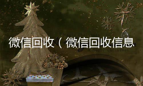 微信回收（个人回收vx秒结微信回收信息时间）