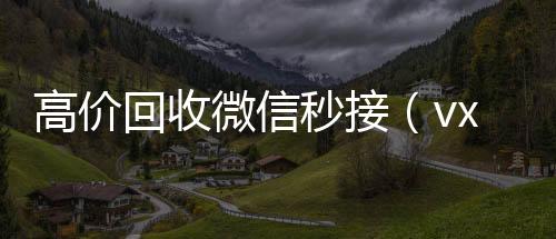 高价回收微信高价回收wx联系方式秒接（vx回收平台秒结）