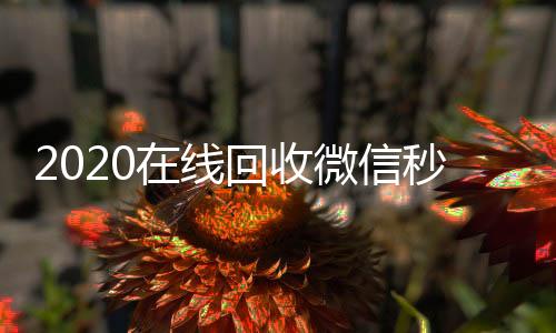 2020在线回收vx回收秒结微信秒结（微信在线回收平台）